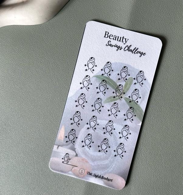 Self-Care Savings Challenge Trio | Treat Yourself • Beauty • Wellness | Aesthetic Cash Stuffing Cards | The Stylish Budget