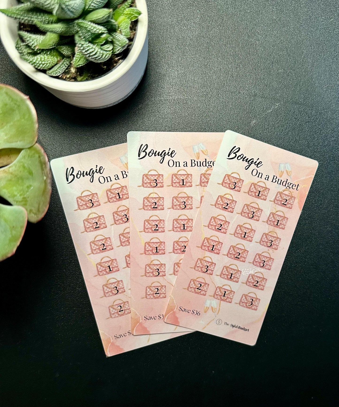 Bougie on a Budget A6 Savings Challenge – 36 Dollar Physical Tracker | Budget Binder Insert | Low Income Money Saving Tool for Cash Stuffing