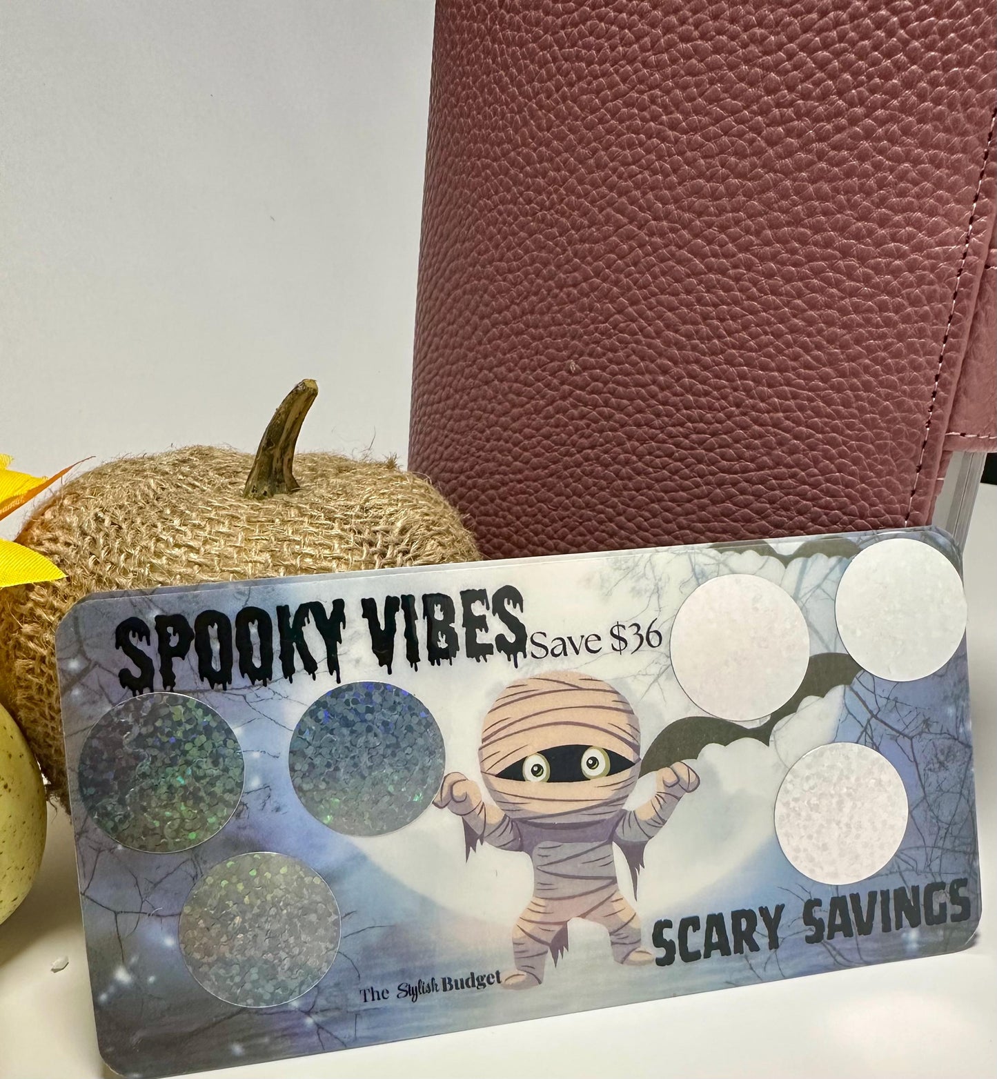 Spooky Vibes Scratch-Off Savings Challenge – Save 36 | Halloween Budget Tracker | Cash Stuffing Printable Game | The Stylish Budget