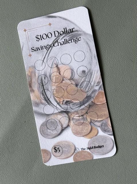 A6 Savings Challenge Cards Trio: Beginner Budget Trackers