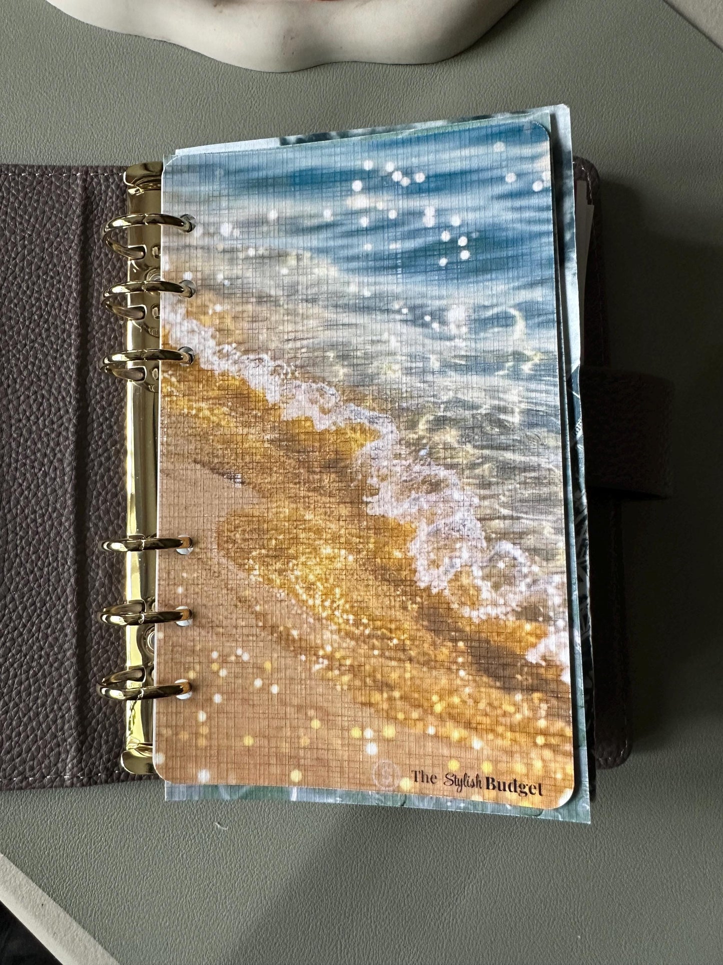 Linen A6 Budget Dashboard | Long-Term Funds Cash Envelope Divider | Physical Binder Insert | The Stylish Budget