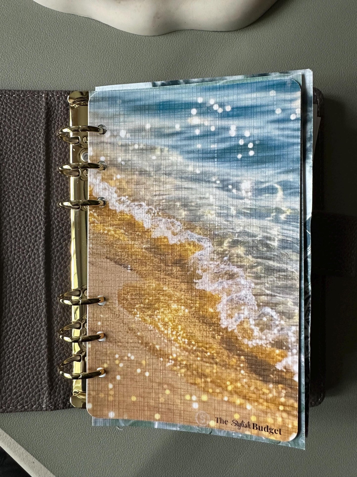 Linen A6 Budget Dashboard | Long-Term Funds Cash Envelope Divider | Physical Binder Insert | The Stylish Budget