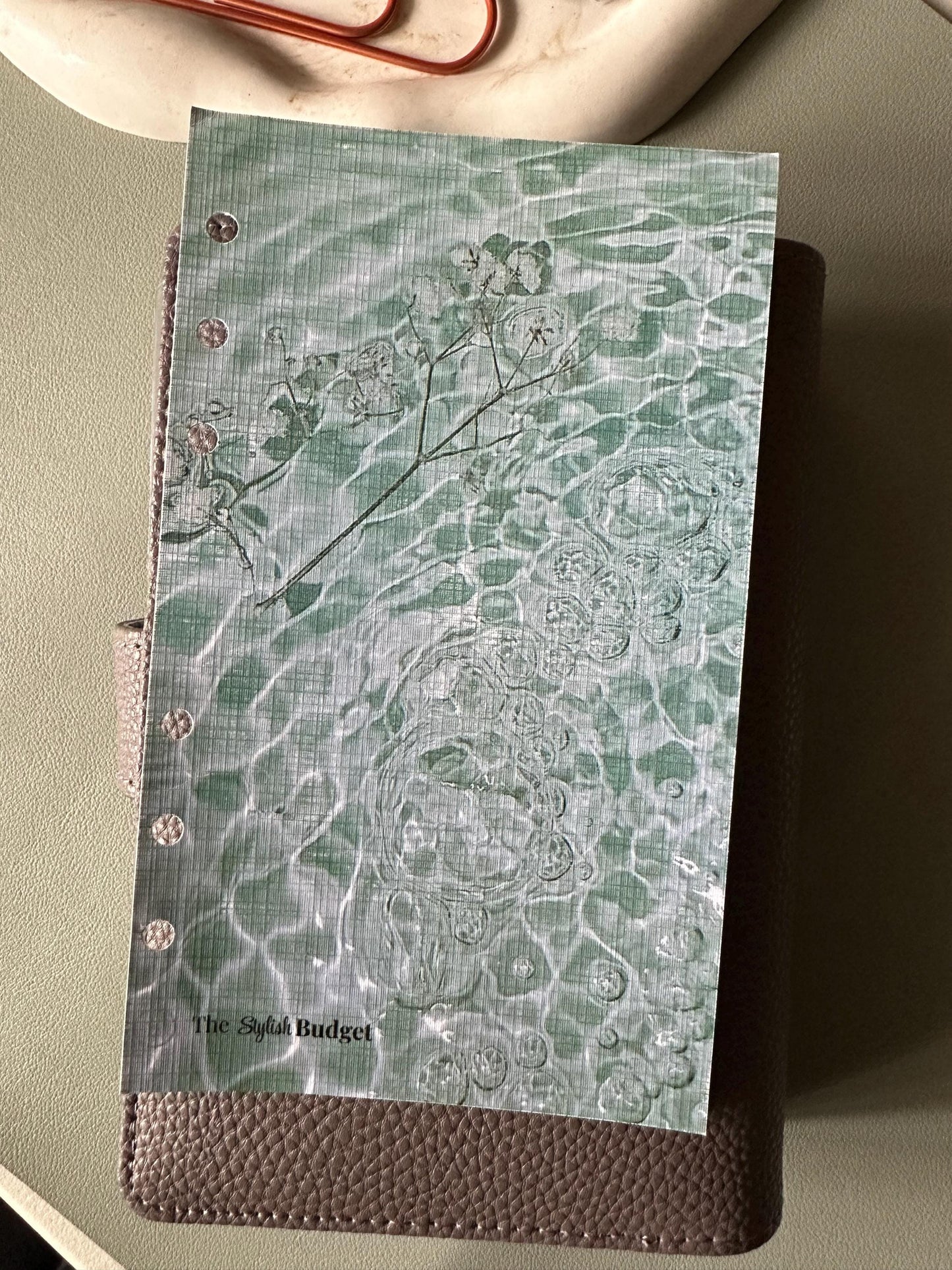 Linen A6 Budget Dashboard | Long-Term Funds Cash Envelope Divider | Physical Binder Insert | The Stylish Budget