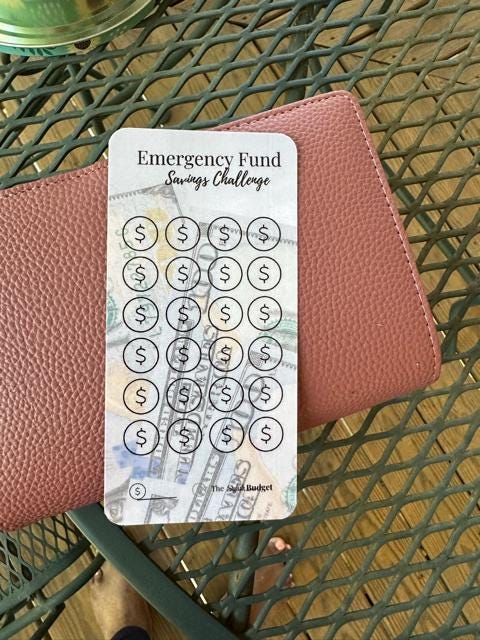 A6 Budget Tracker Set: Debt, Emergency Fund, Savings Challenges