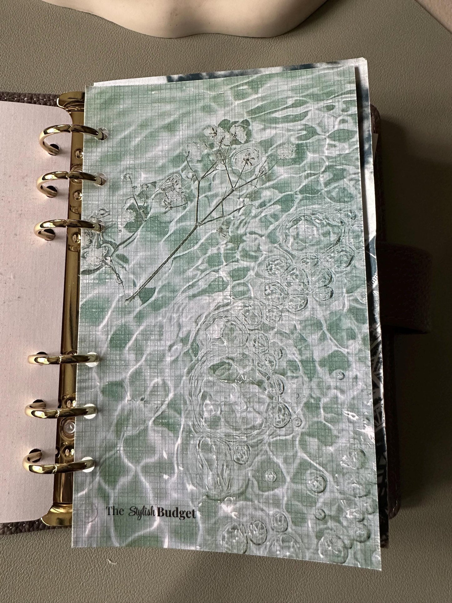Linen A6 Budget Dashboard | Long-Term Funds Cash Envelope Divider | Physical Binder Insert | The Stylish Budget