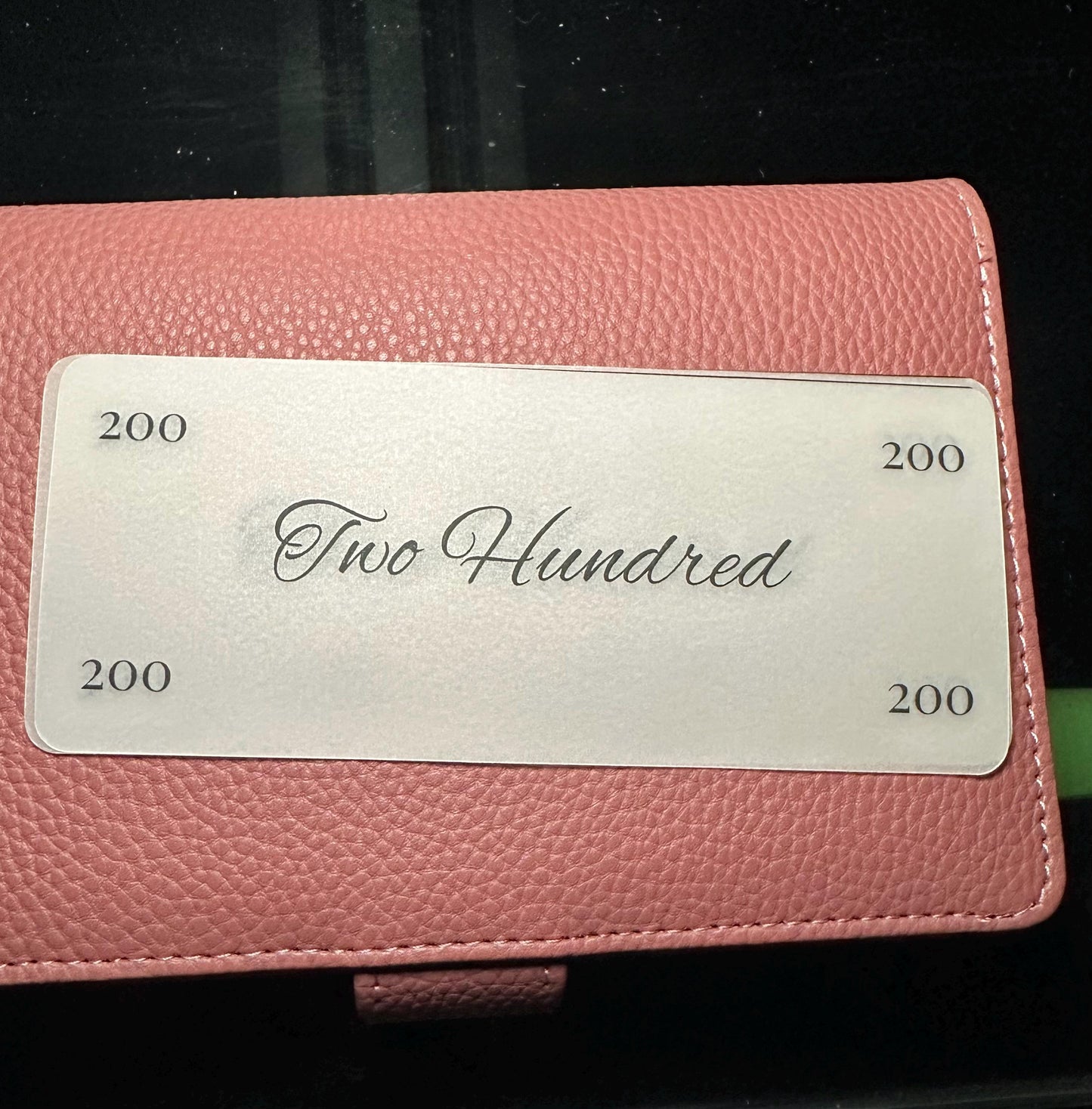 Minimalist Budget Binder Placeholders: Laminated Cash Stuffing Insert Set of 6