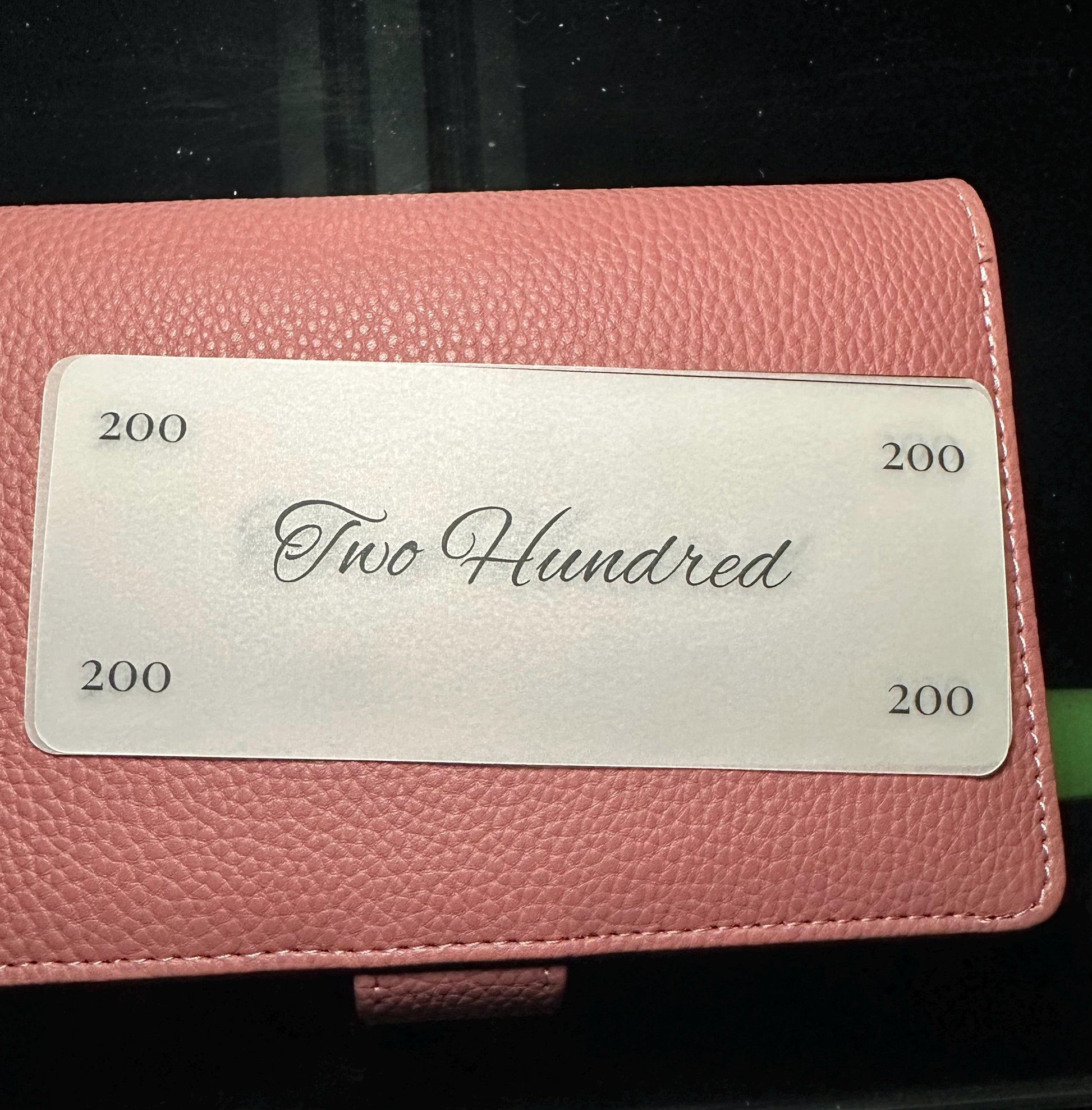 Minimalist Budget Binder Placeholders: Laminated Cash Stuffing Insert Set of 6