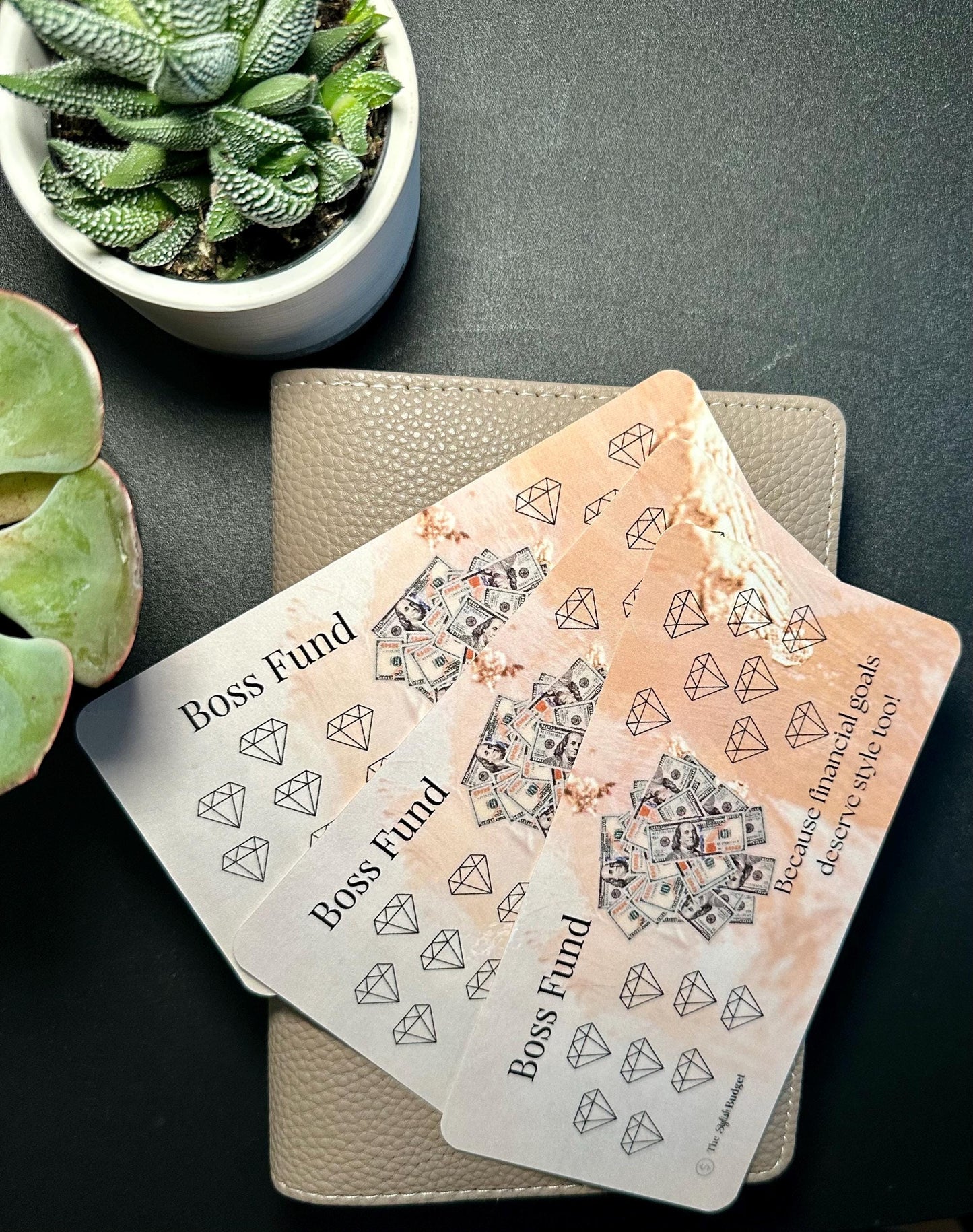 Boss Fund Roll & Save Challenge | A6 Budget Binder Insert | Handmade Physical Savings Tracker | Dice-Based Budget Game
