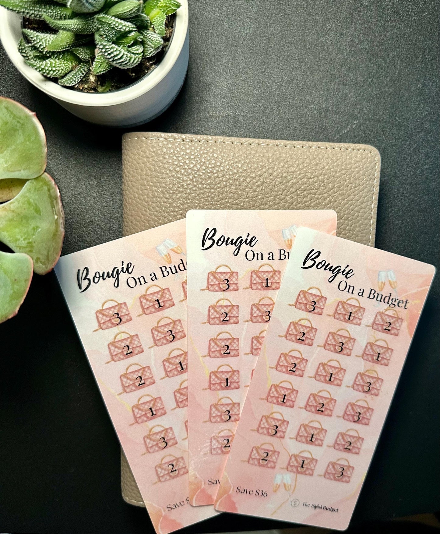 Bougie on a Budget A6 Savings Challenge – 36 Dollar Physical Tracker | Budget Binder Insert | Low Income Money Saving Tool for Cash Stuffing