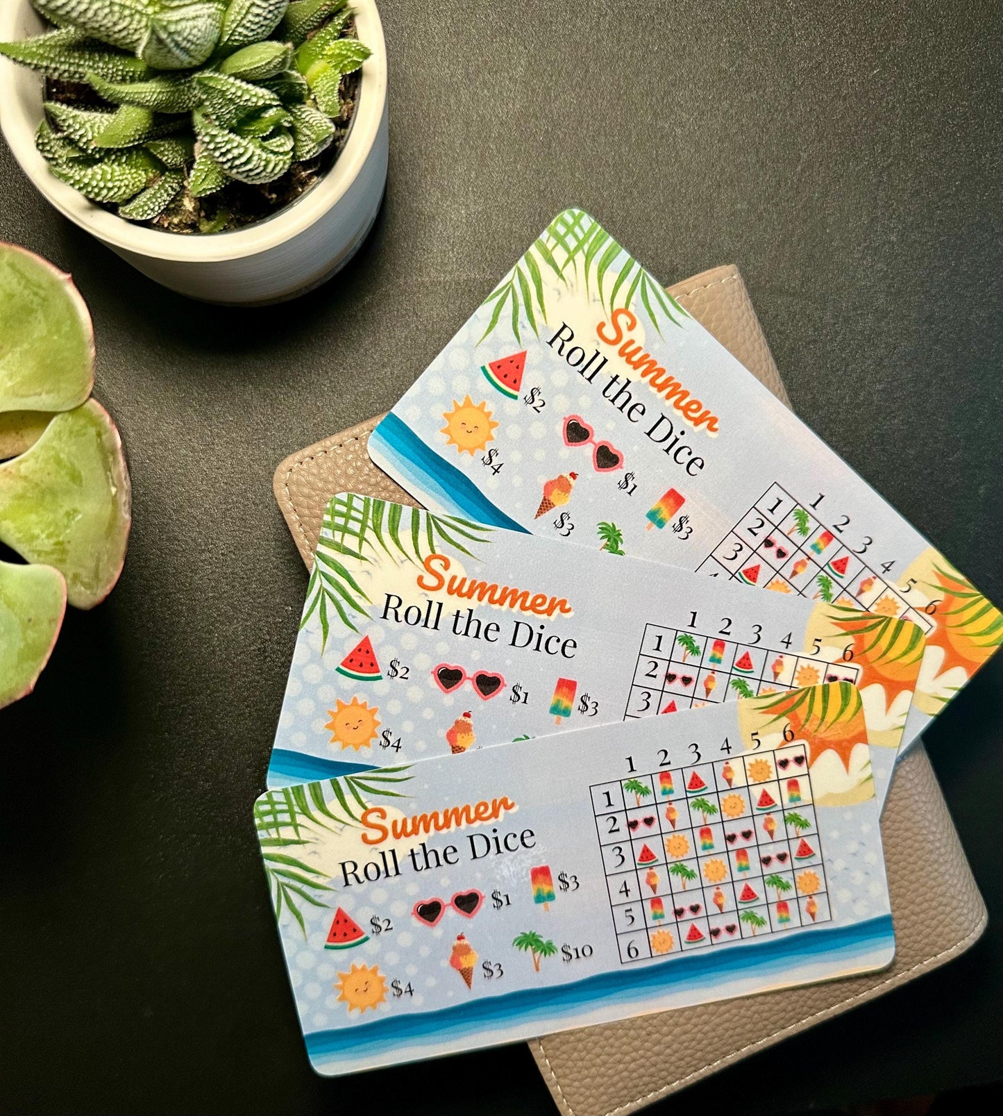 Summer Roll the Dice Savings Challenge | A6 Budget Binder Insert | Dice-Based Savings Tracker | Physical Handmade Budget Card