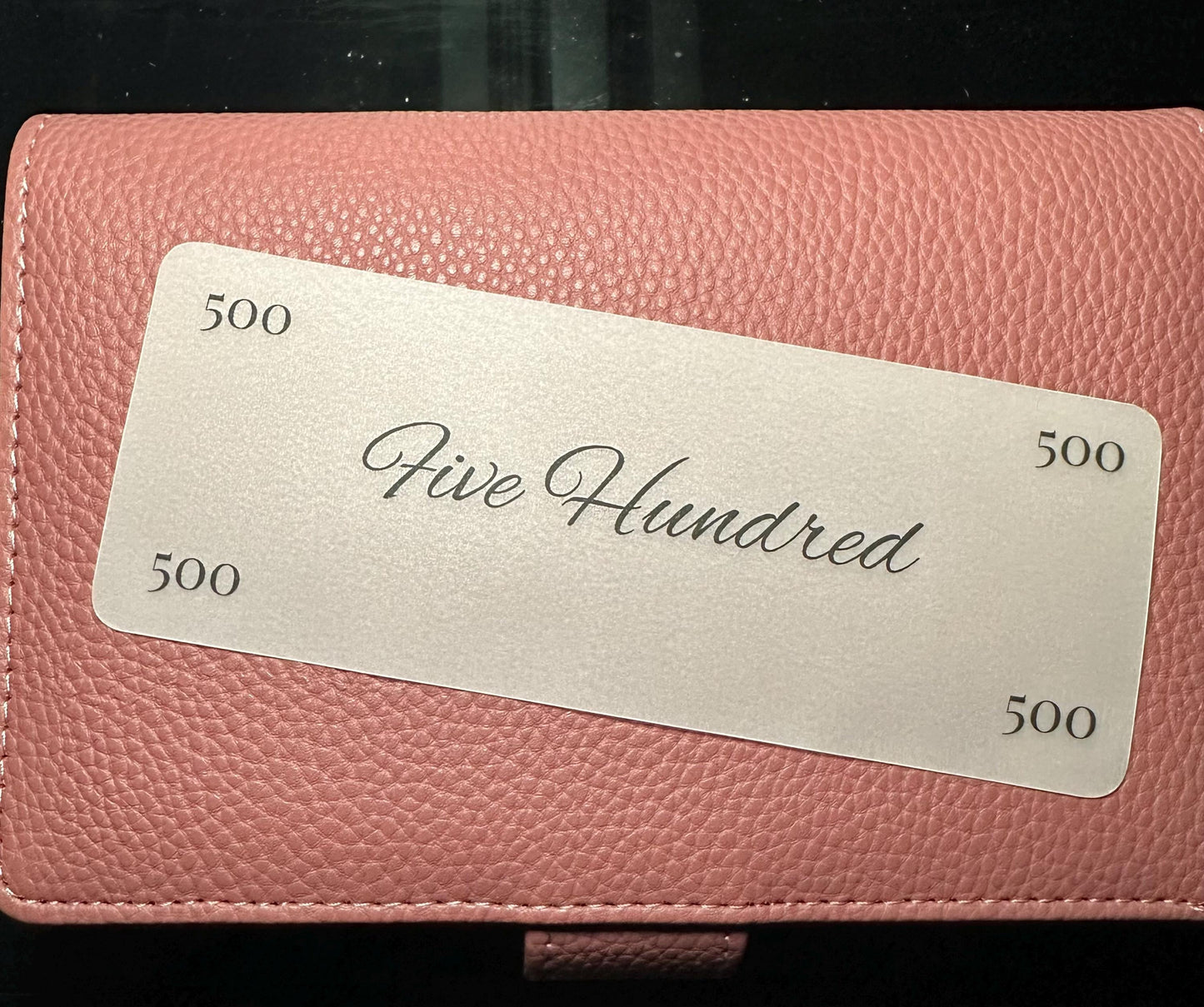 Minimalist Budget Binder Placeholders: Laminated Cash Stuffing Insert Set of 6