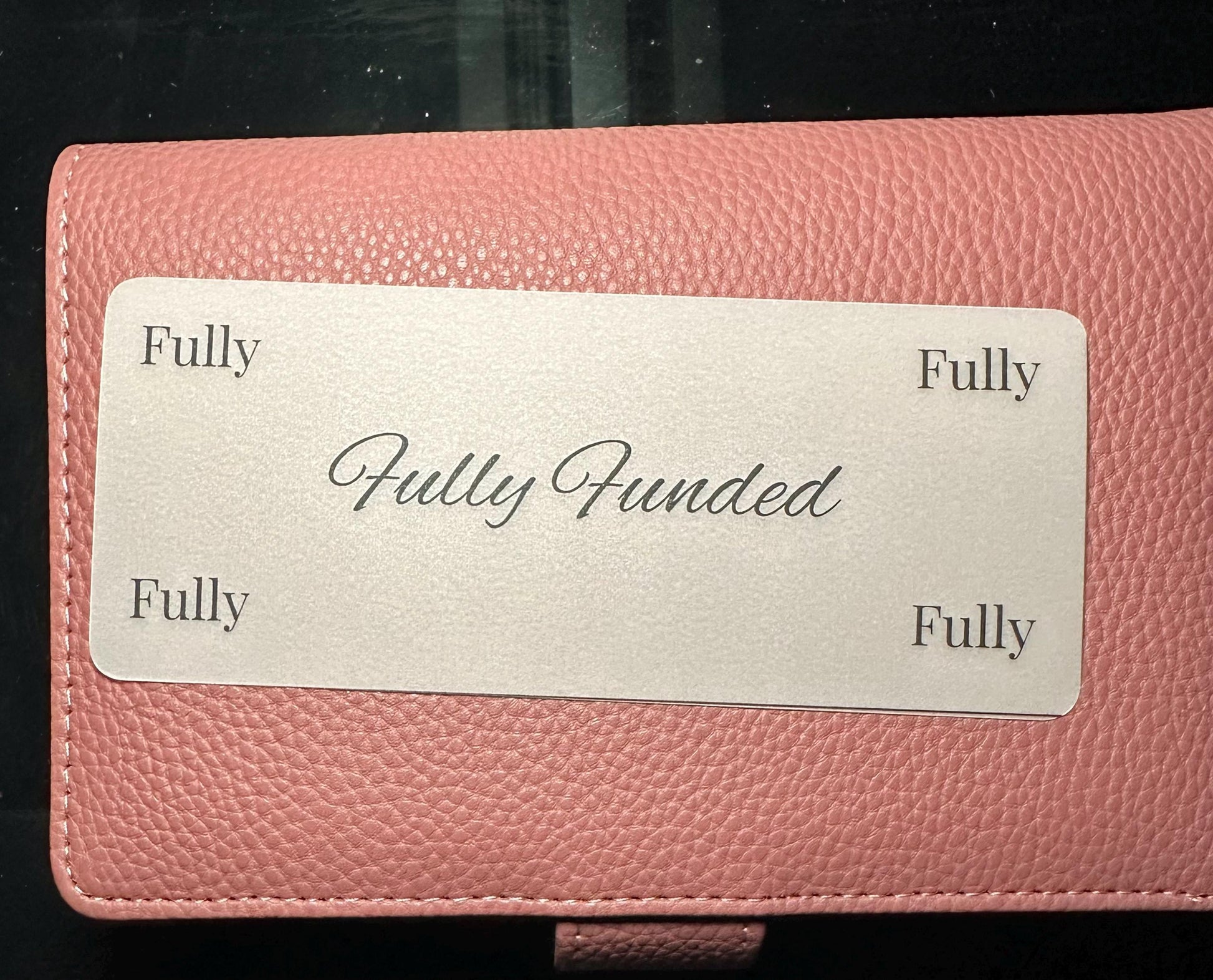 Minimalist Budget Binder Placeholders: Laminated Cash Stuffing Insert Set of 6