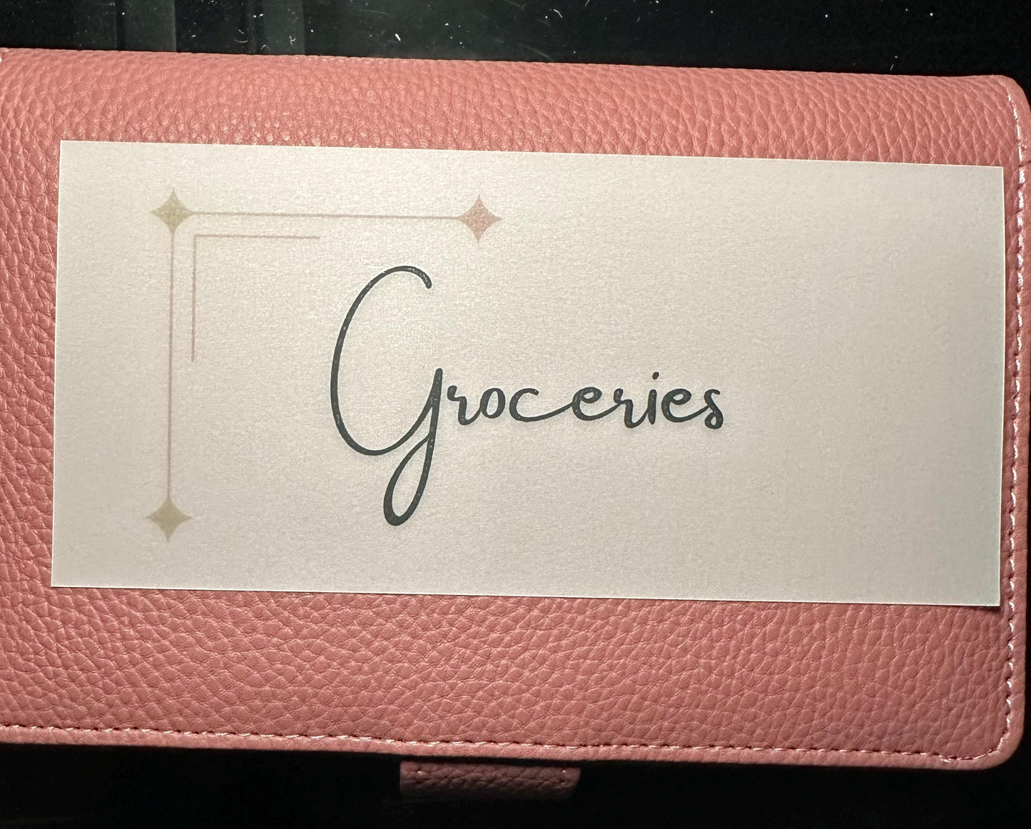 Custom A6 Budget Envelope Inserts | Personalized Cash Envelope Labels | Minimalist Laminated Dividers | Cash Stuffing Binder Organizer
