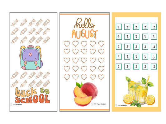 August Savings Challenge | Back-to-School Budget Tracker | Printable Monthly Savings Goal | Digital Download