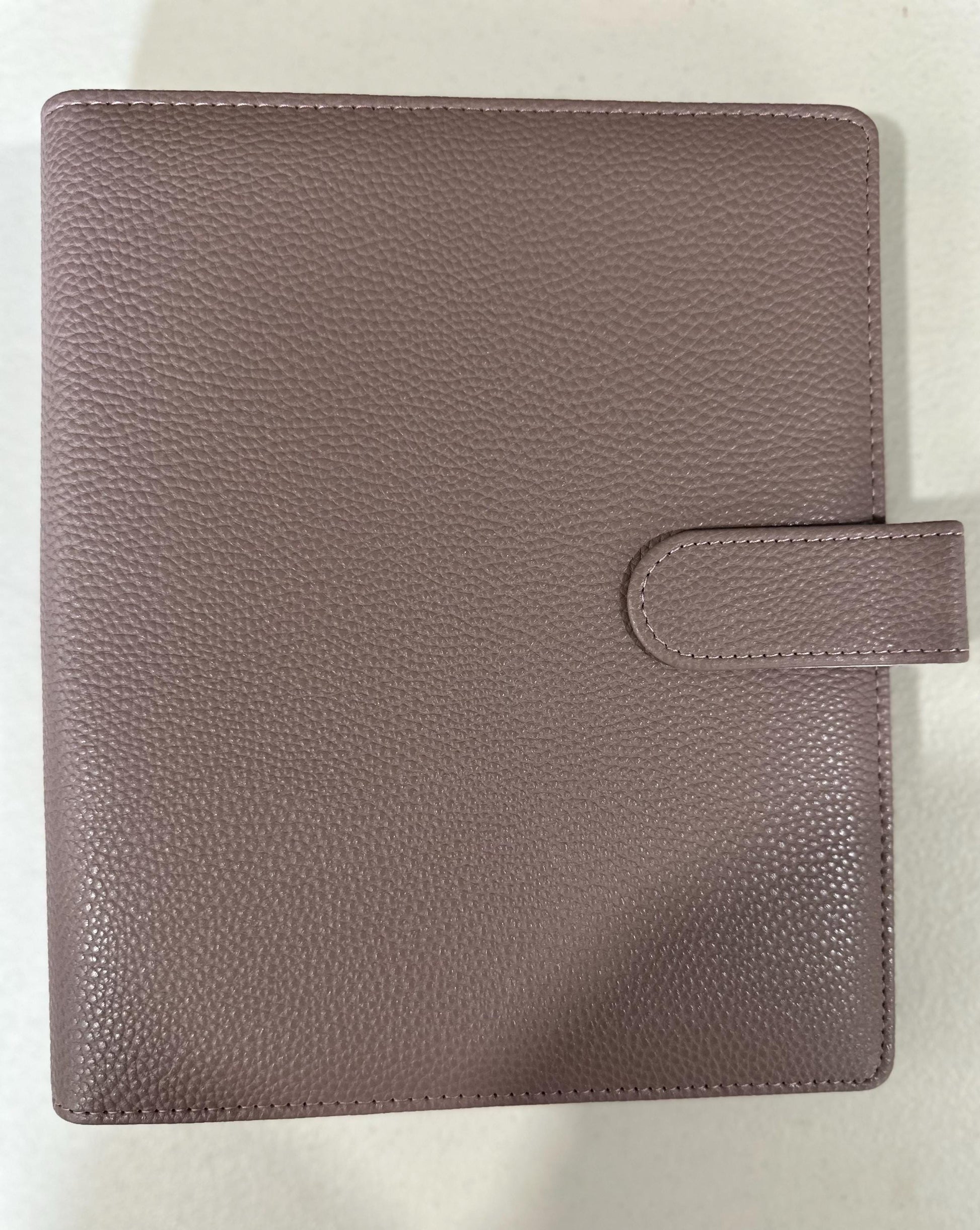 A5 Vegan Leather Cash Budget Binder: 35mm Ring Money Organizer