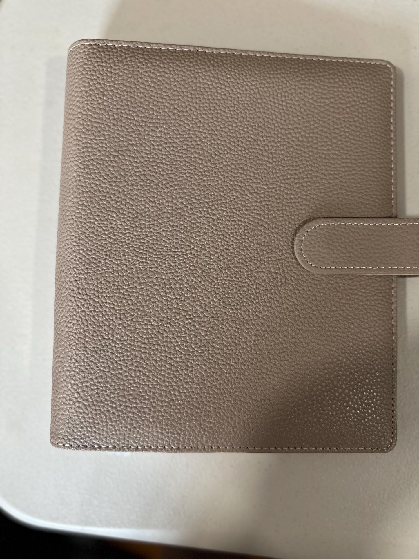 A5 Vegan Leather Cash Budget Binder: 35mm Ring Money Organizer