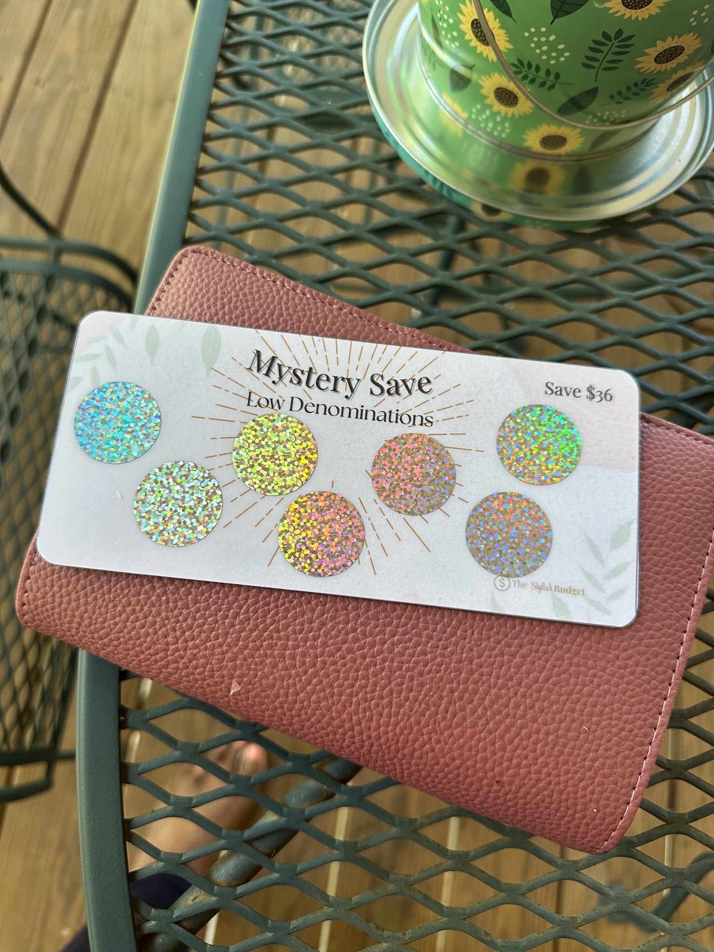 Mystery Save Scratch Off Challenge – 50 Dollar Mini Savings Tracker Card | A6 Budget Binder Insert | Fun Cash Stuffing Game for Envelopes