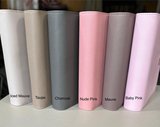 A5 Vegan Leather Cash Budget Binder: 35mm Ring Money Organizer