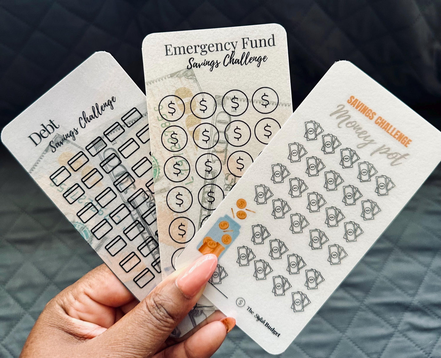 A6 Budget Tracker Set: Debt, Emergency Fund, Savings Challenges