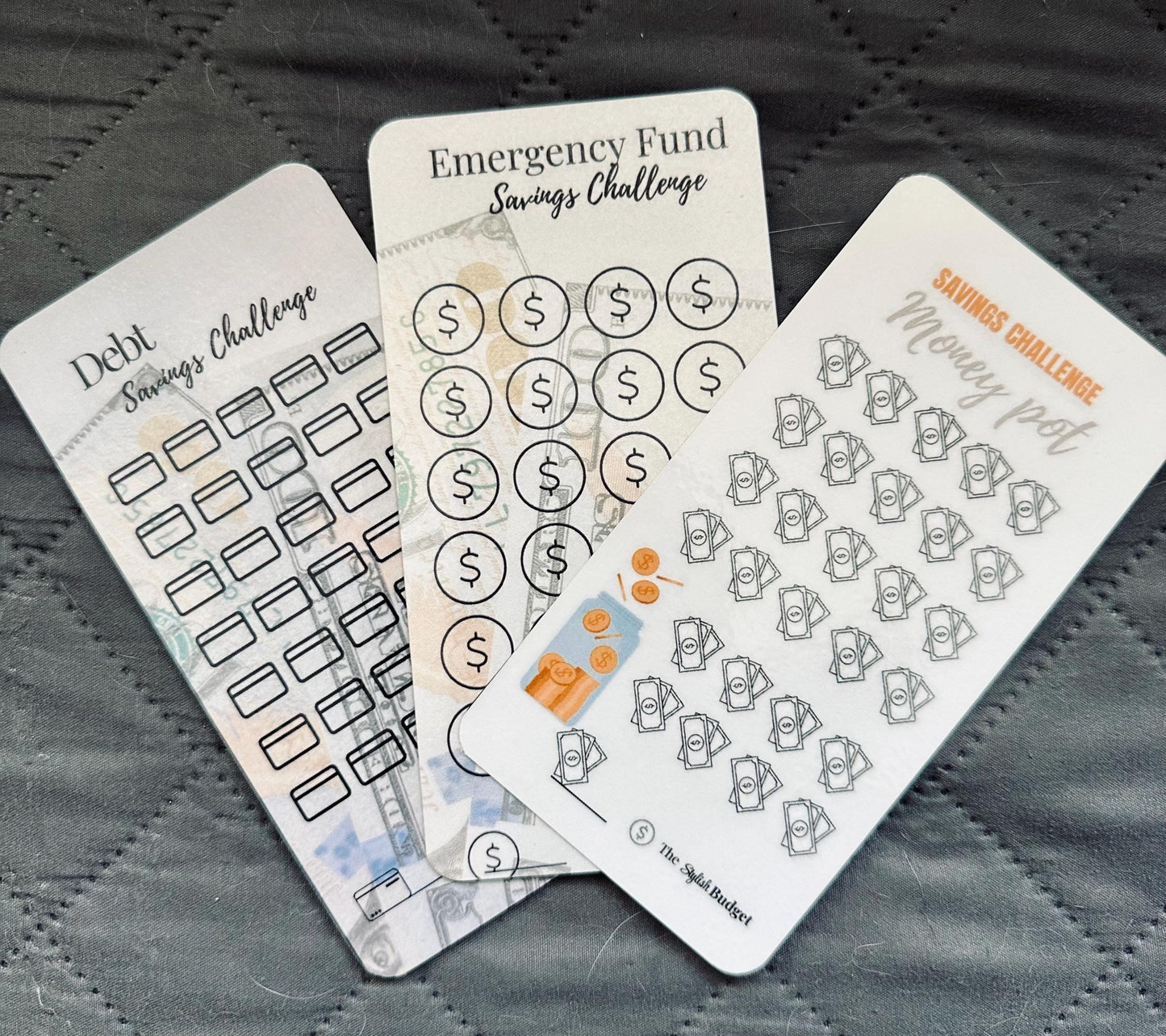 A6 Budget Tracker Set: Debt, Emergency Fund, Savings Challenges