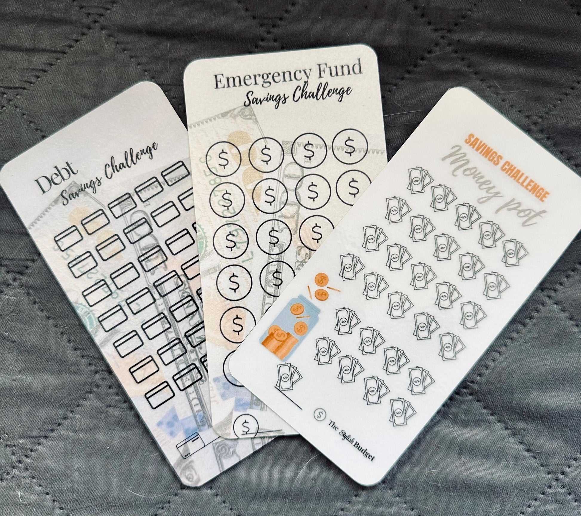 A6 Budget Tracker Set: Debt, Emergency Fund, Savings Challenges