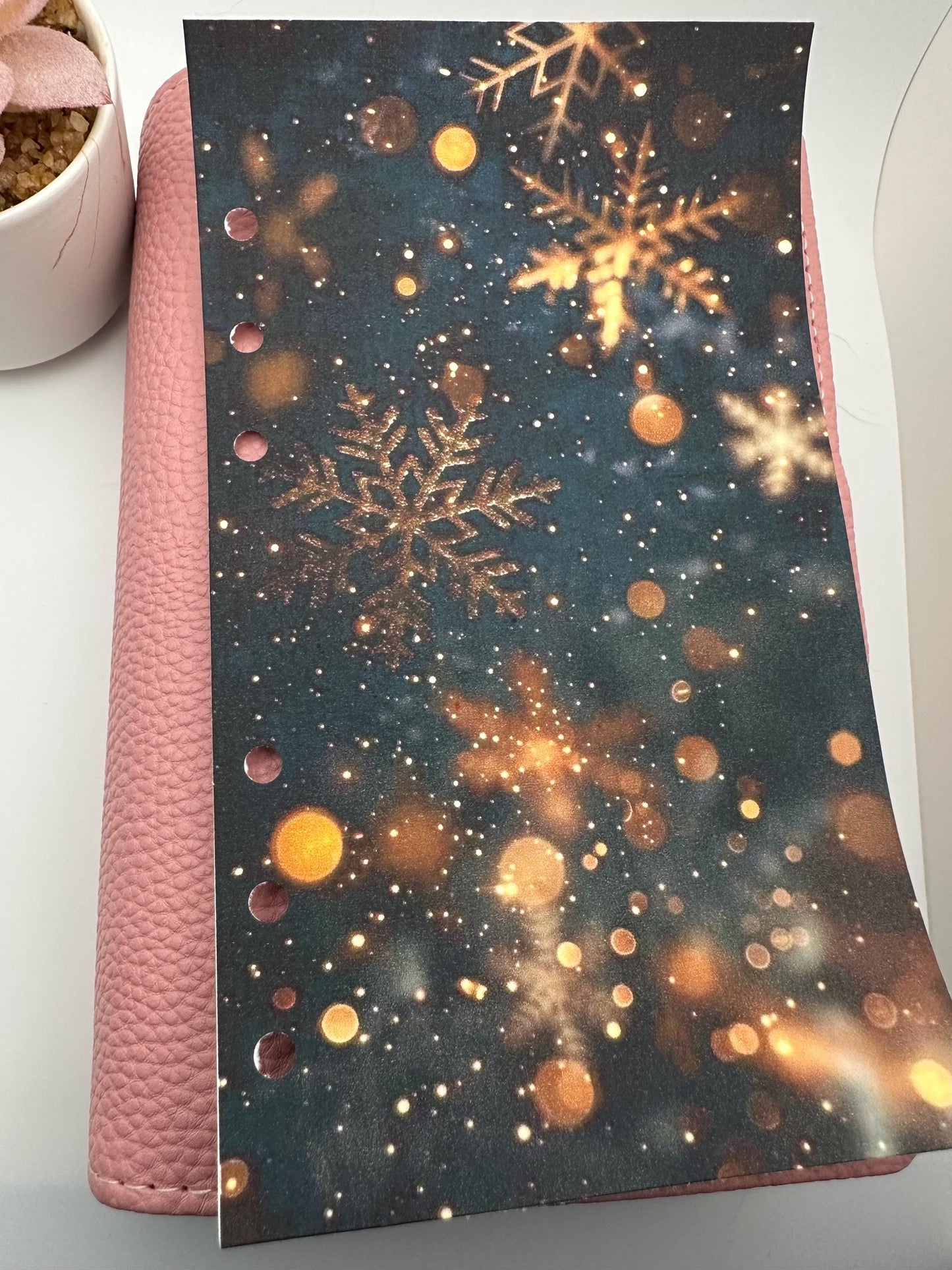 Christmas Linen A6 Budget Binder Dashboard: Festive Cash Stuffing