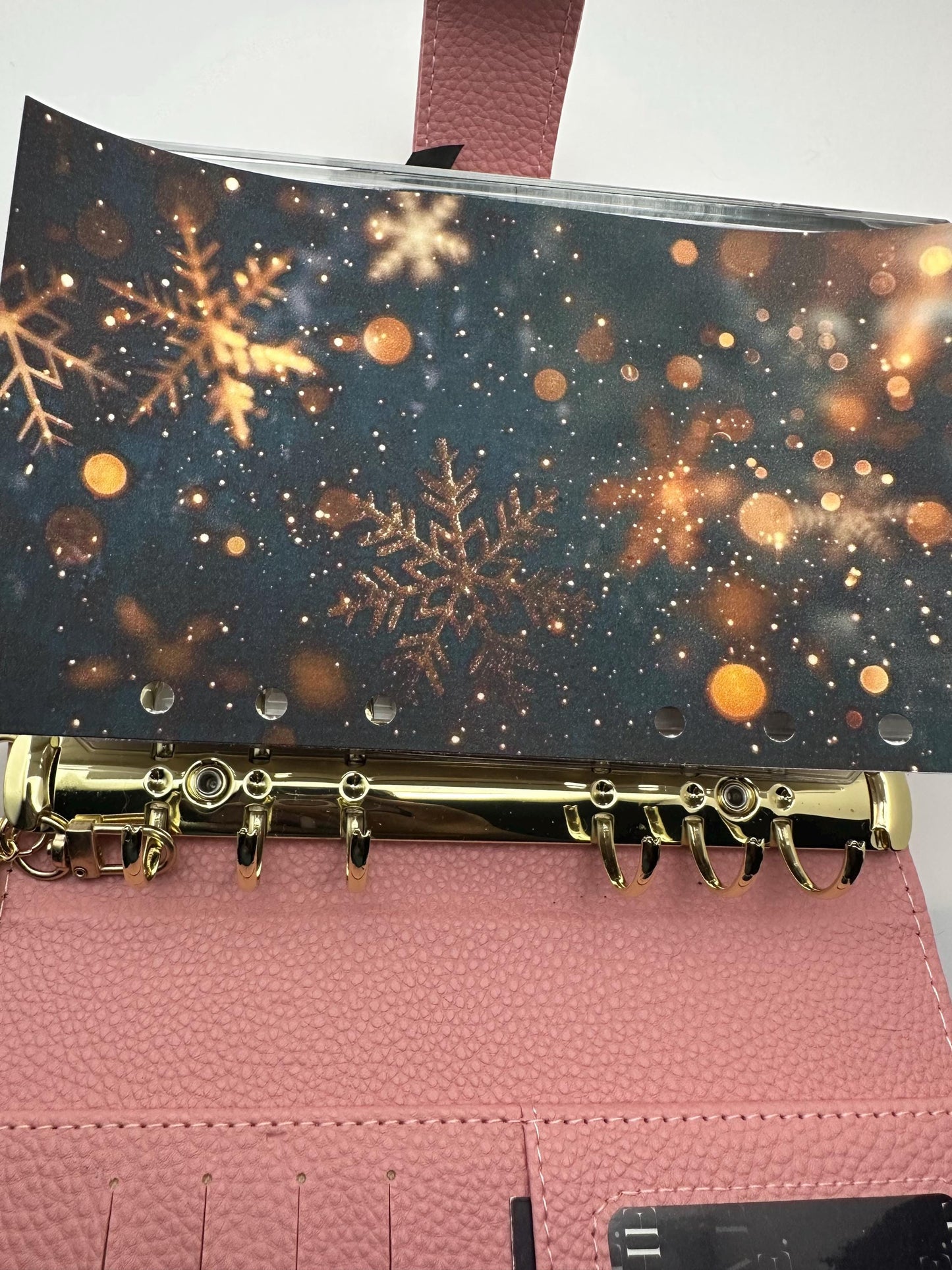 Christmas Linen A6 Budget Binder Dashboard: Festive Cash Stuffing