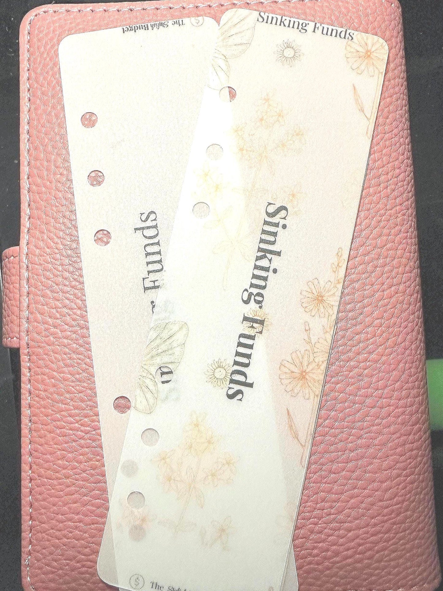 Custom A6 Sinking Funds Bookmarks – Personalized Budget Binder Dividers | Cash Stuffing Planner Inserts”