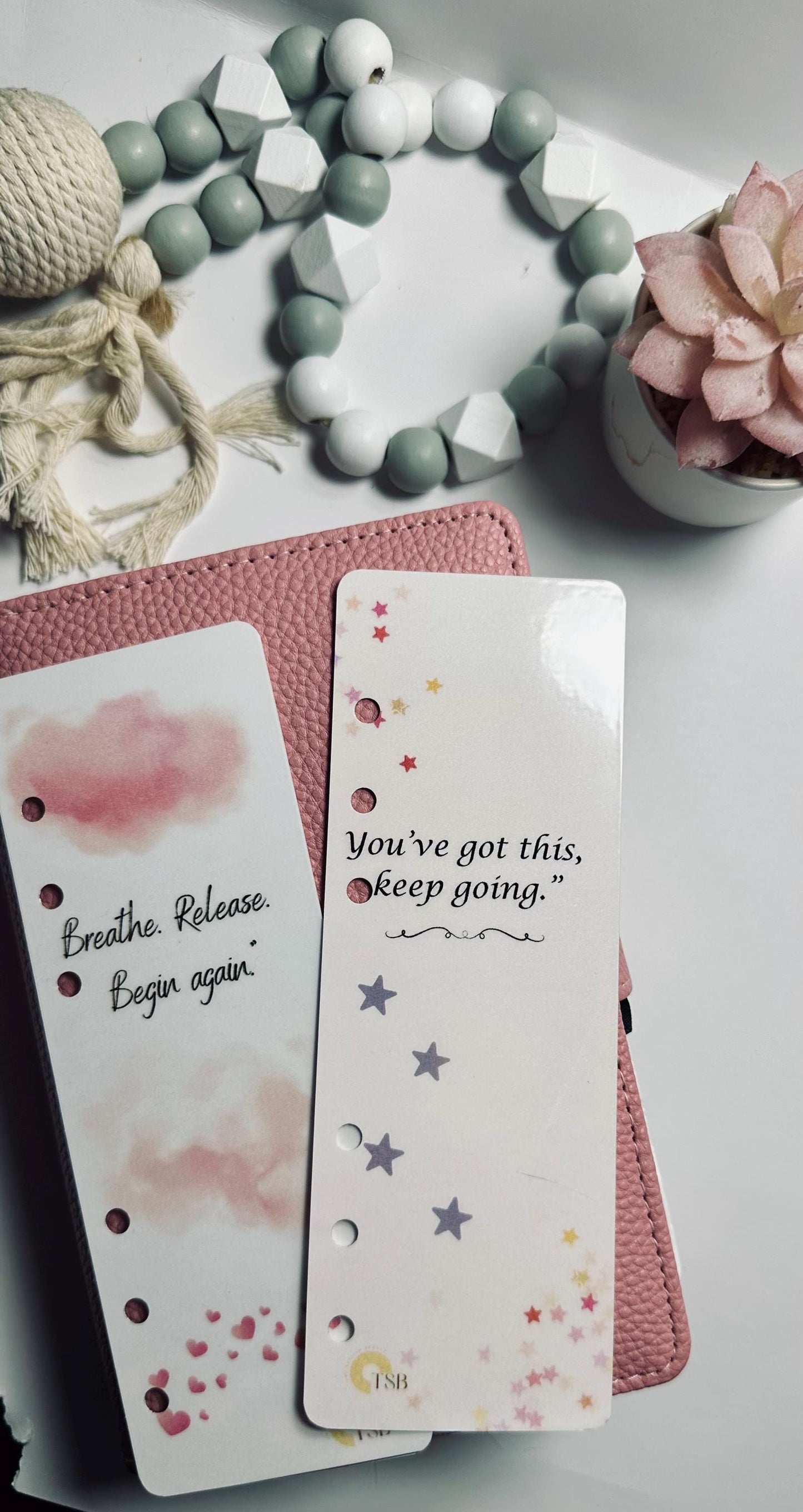 Motivational A6 Binder Bookmark – Positive Quote Dashboard for Budget Planners