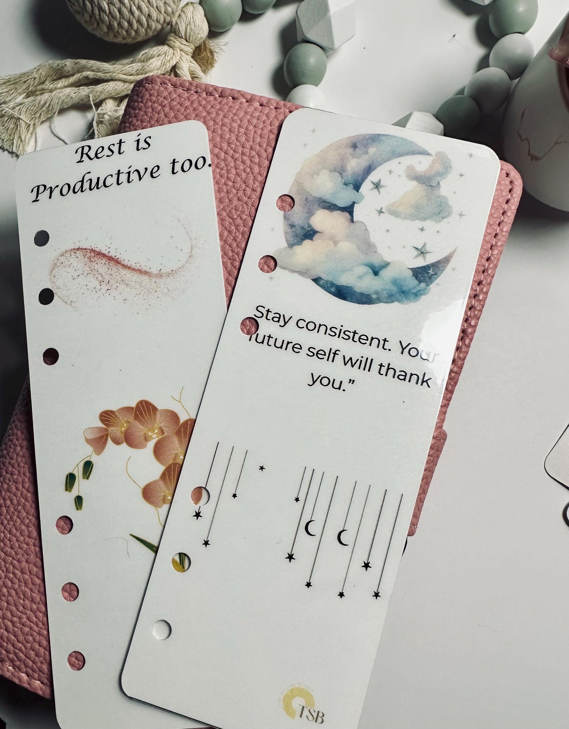 Motivational A6 Binder Bookmark – Positive Quote Dashboard for Budget Planners