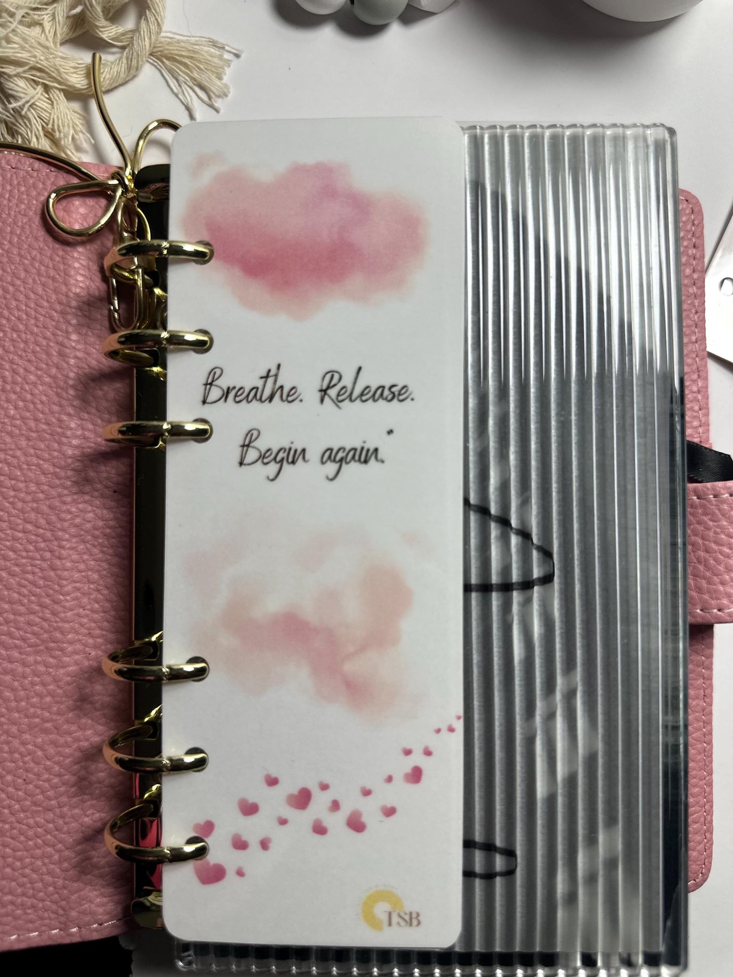 Motivational A6 Binder Bookmark – Positive Quote Dashboard for Budget Planners