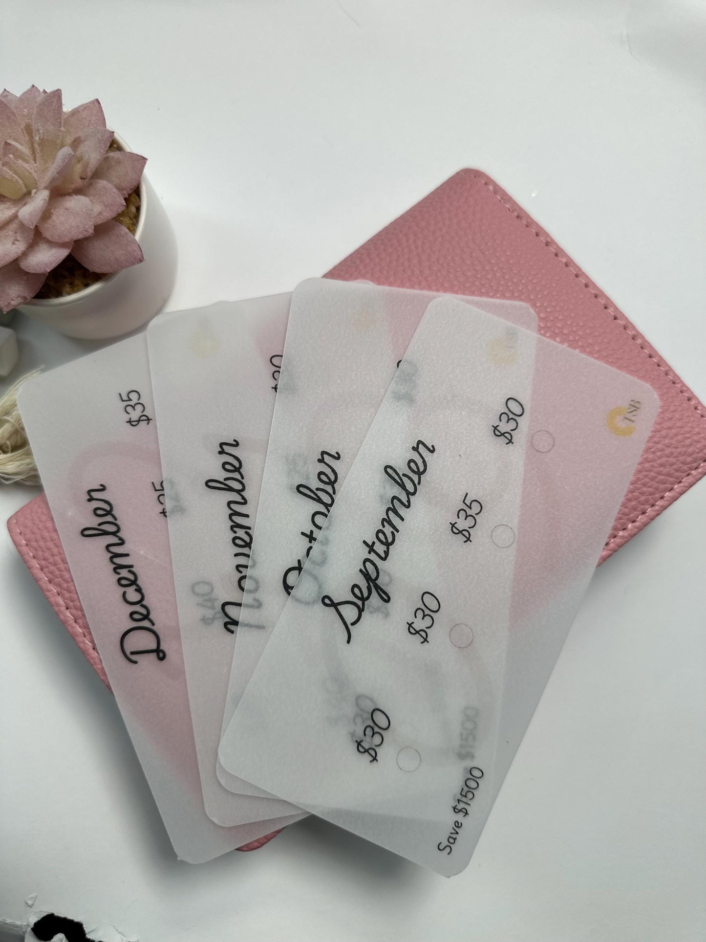 Monthly Savings Challenge Bundle – 12 Month Cash Stuffing Tracker | Save 1500 in a Year