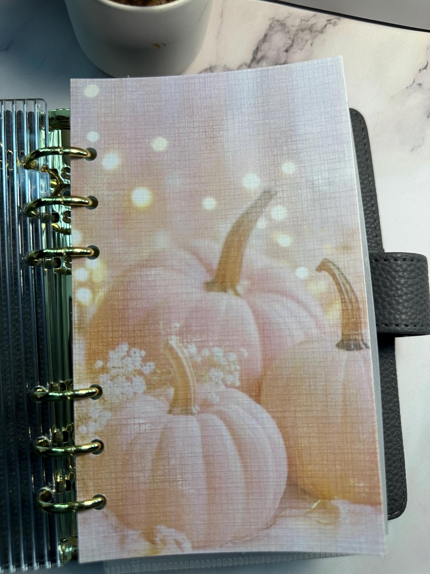 Pastel Pumpkin Linen Dashboard Set: Cash Stuffing Bundle