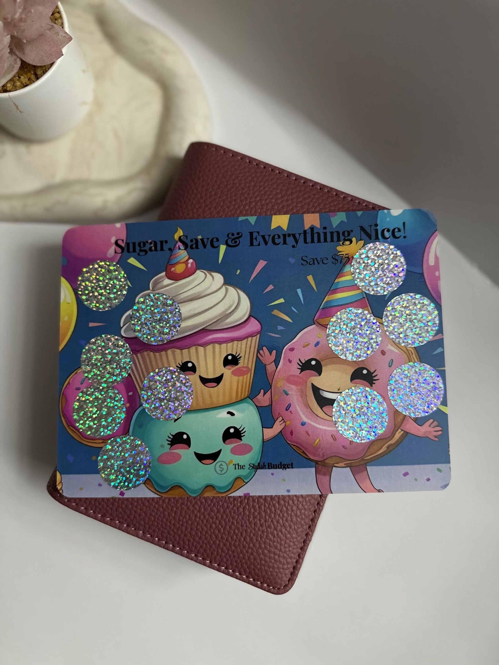 Cash Envelope Budgeting Bundle: Faux Leather Bank Bag & Savings Challenge