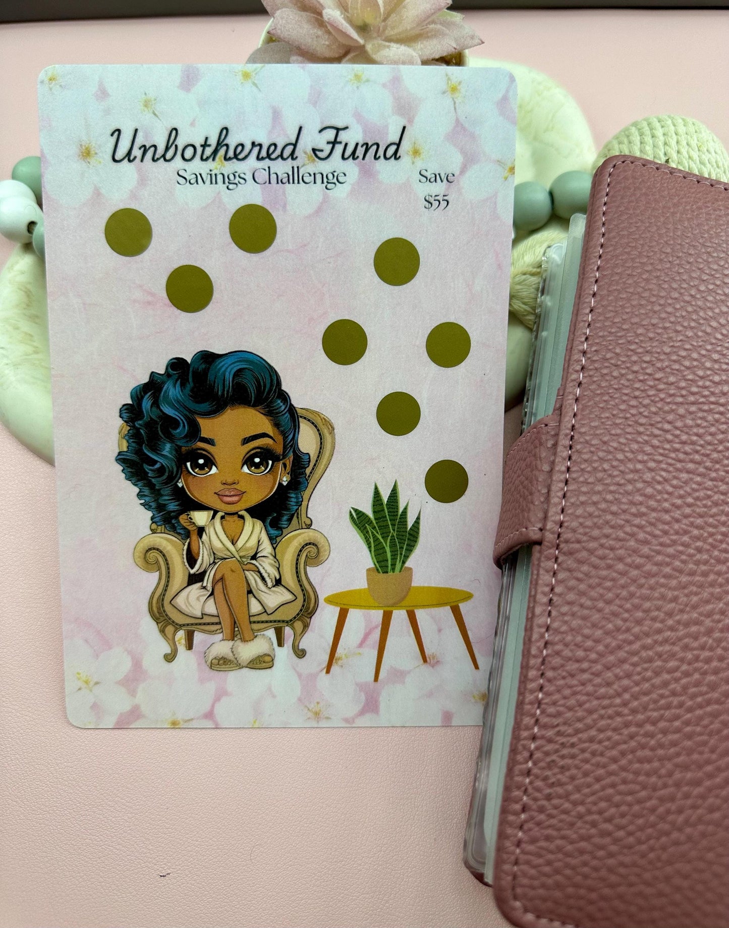 Self Care Savings Challenge: A5 Scratch Off Card, Relaxation Fund