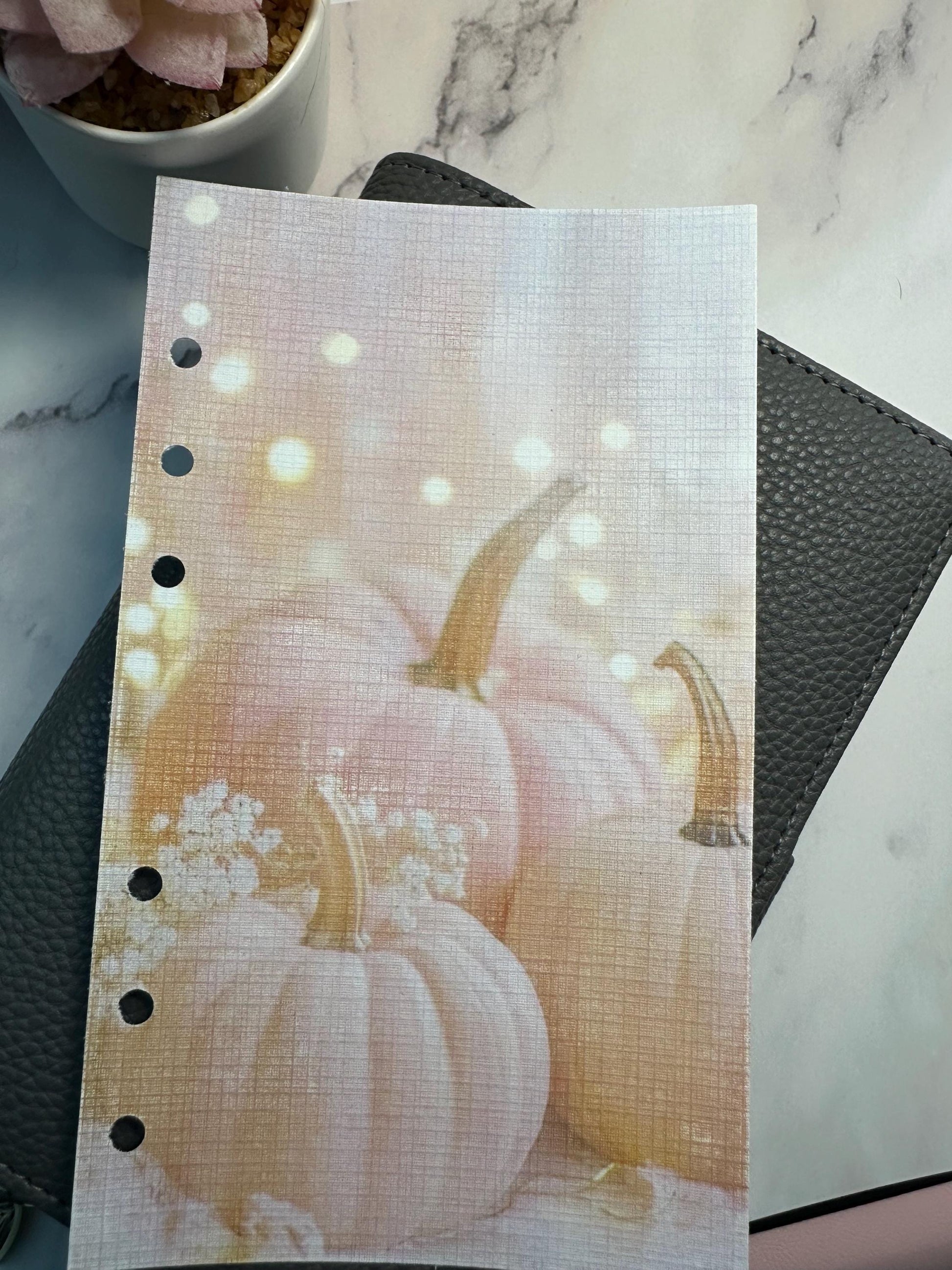 Pastel Pumpkin Linen Dashboard Set: Cash Stuffing Bundle