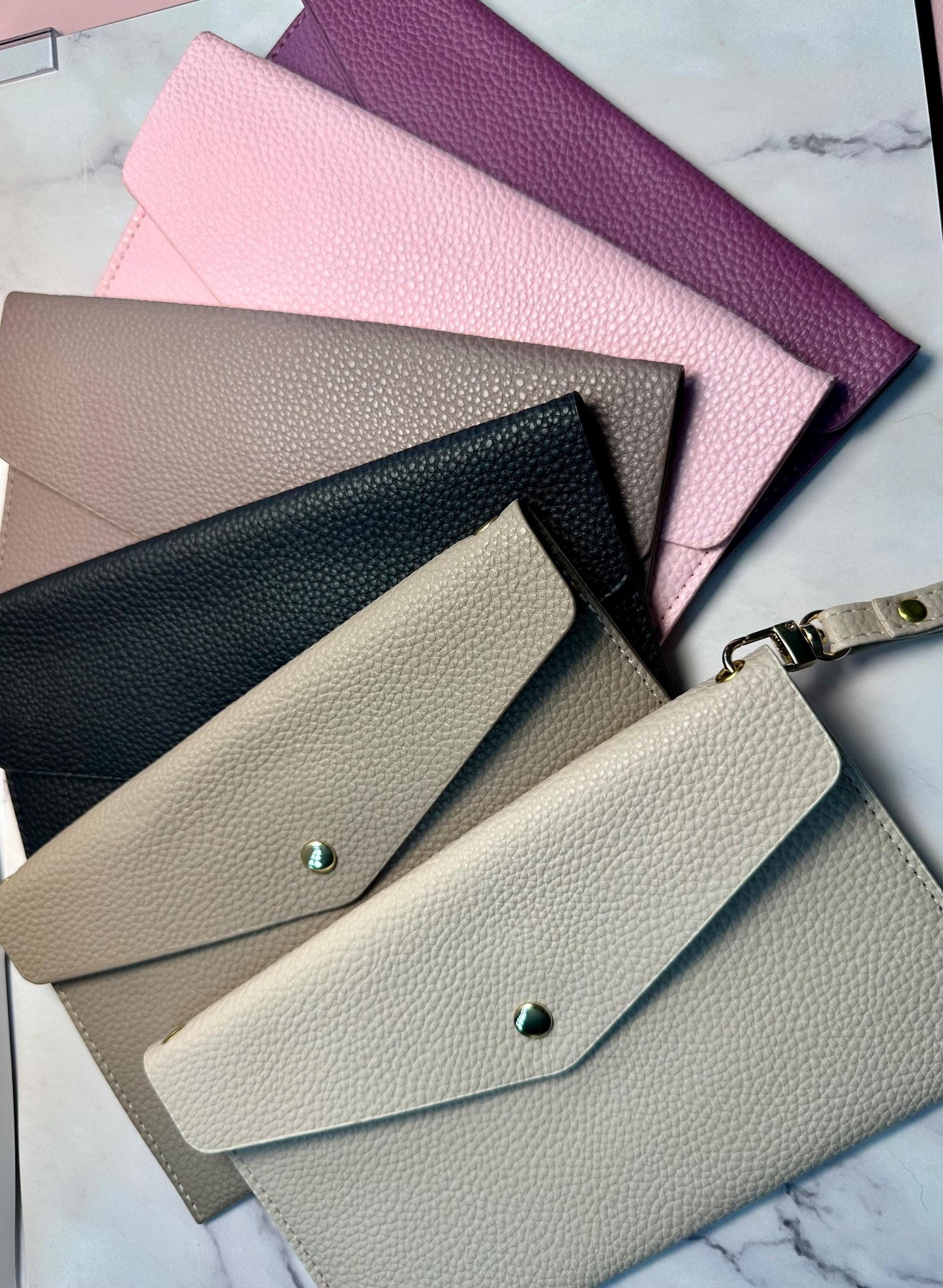 Cash Envelope Budgeting Bundle: Faux Leather Bank Bag & Savings Challenge