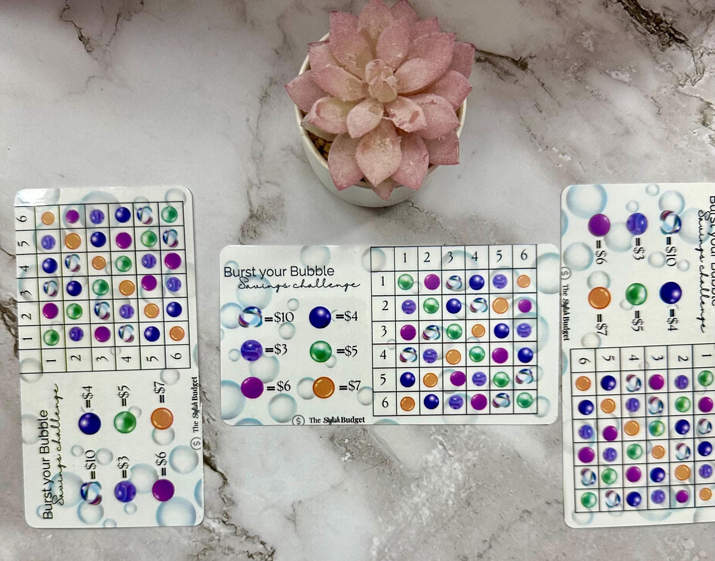 Bubble Savings Challenge: A6 Budget Binder Tracker