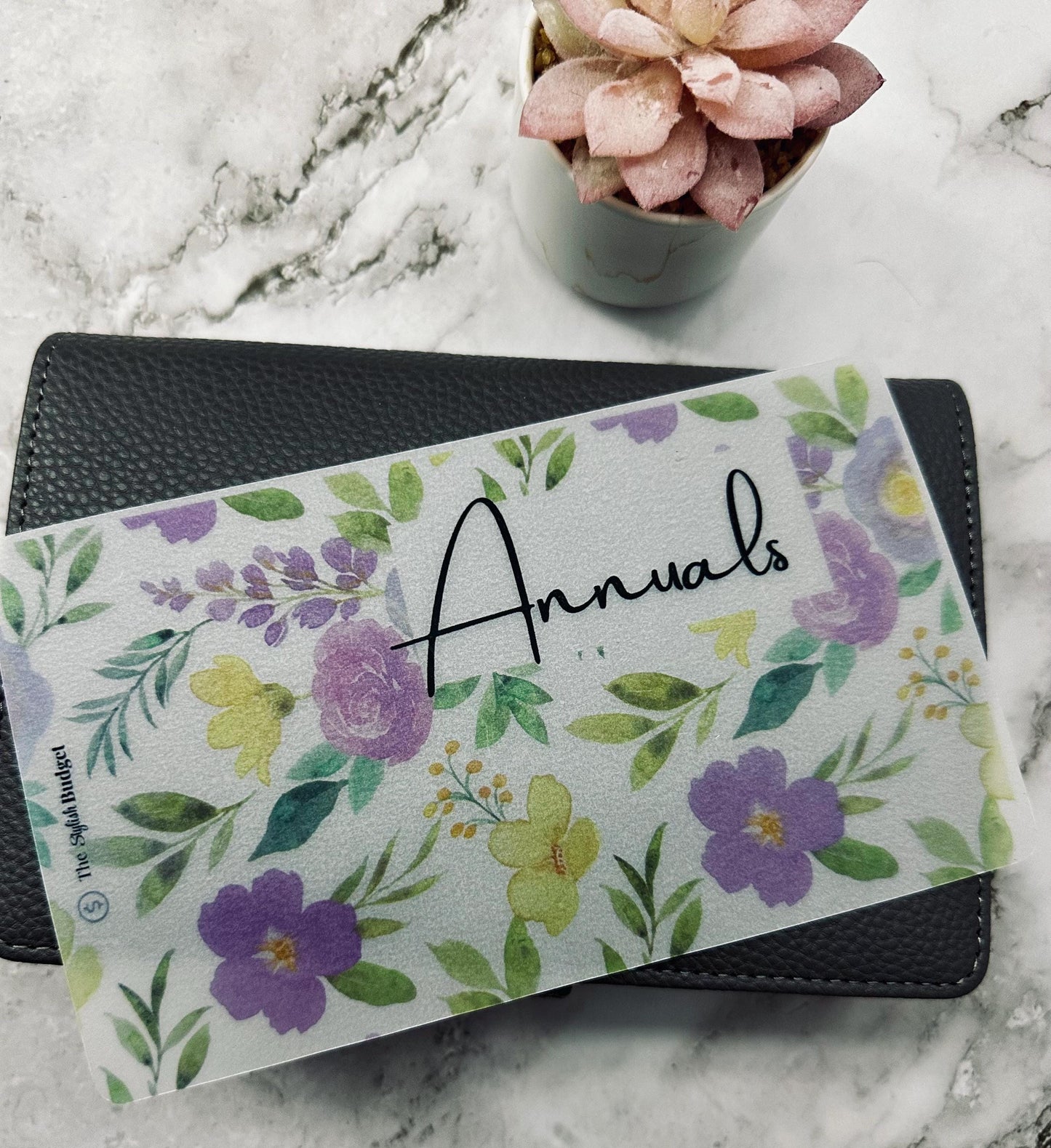 Custom Personalized A6 Budget Binder Dashboard – Minimalist Cash Envelope Insert | Several Colors Available