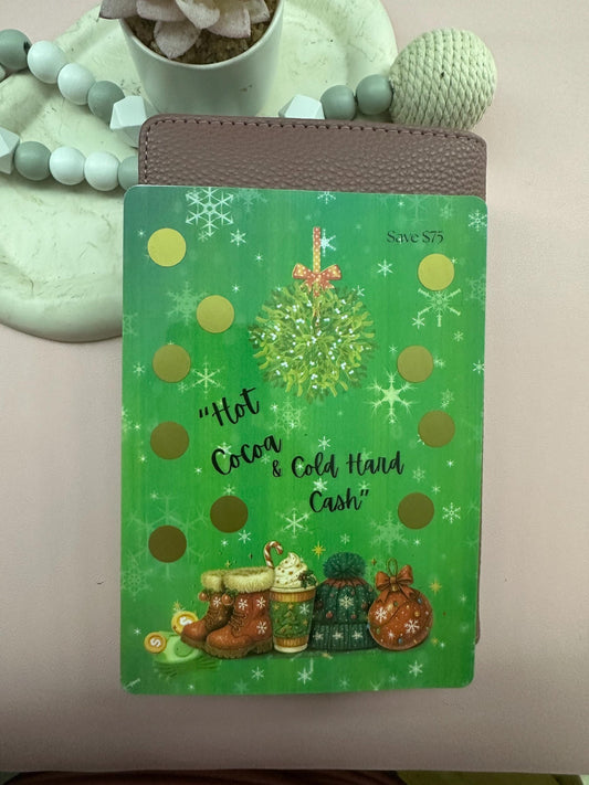 A5 Christmas Scratch-Off Savings Tracker: Hot Cocoa Budget Game