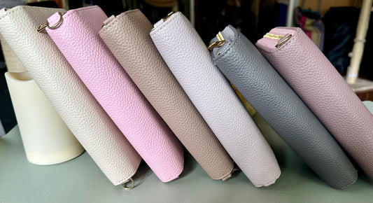 A6 Vegan Leather Budget Binder Wallet: Zip Around Cash Envelope Organizer with Wristlet