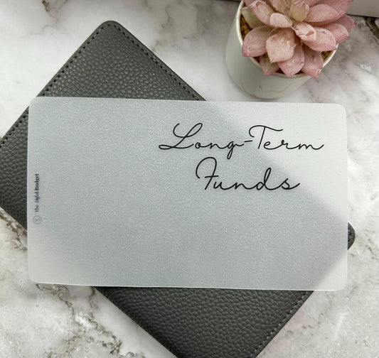 Custom Personalized A6 Budget Binder Dashboard – Minimalist Cash Envelope Insert | Several Colors Available