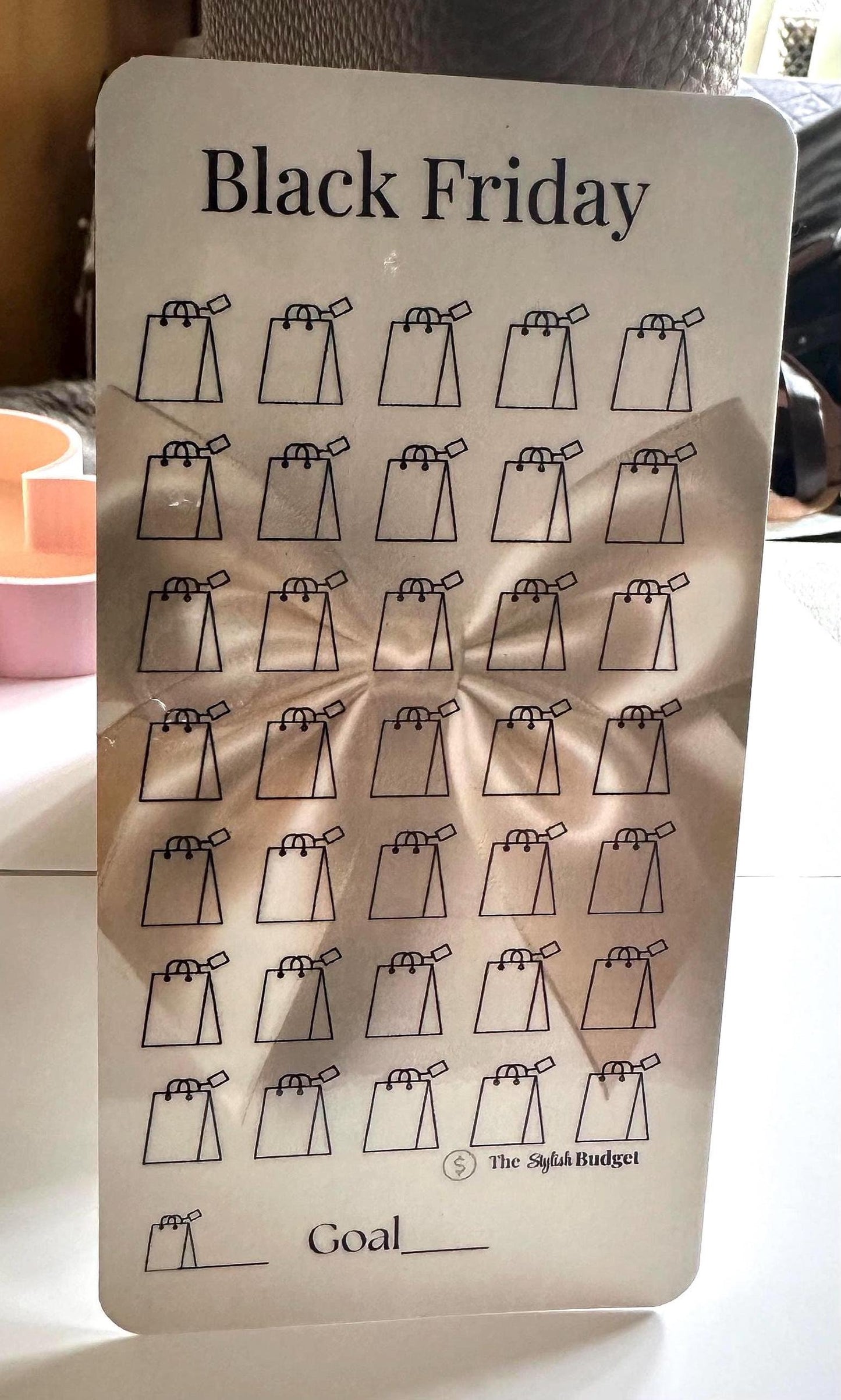 Black Friday Savings Challenge Card: A6 Holiday Budget Tracker